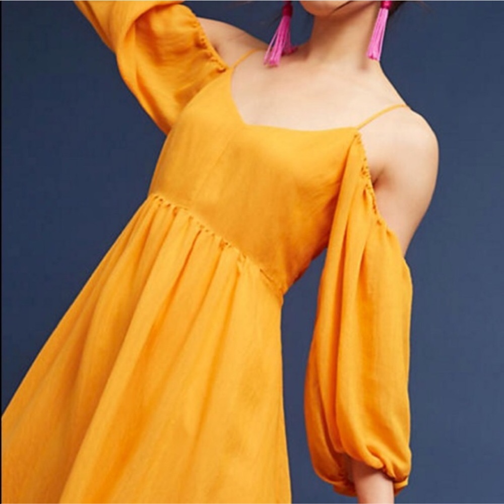 NWT Anthropologie Carina Open-Shoulder Mango