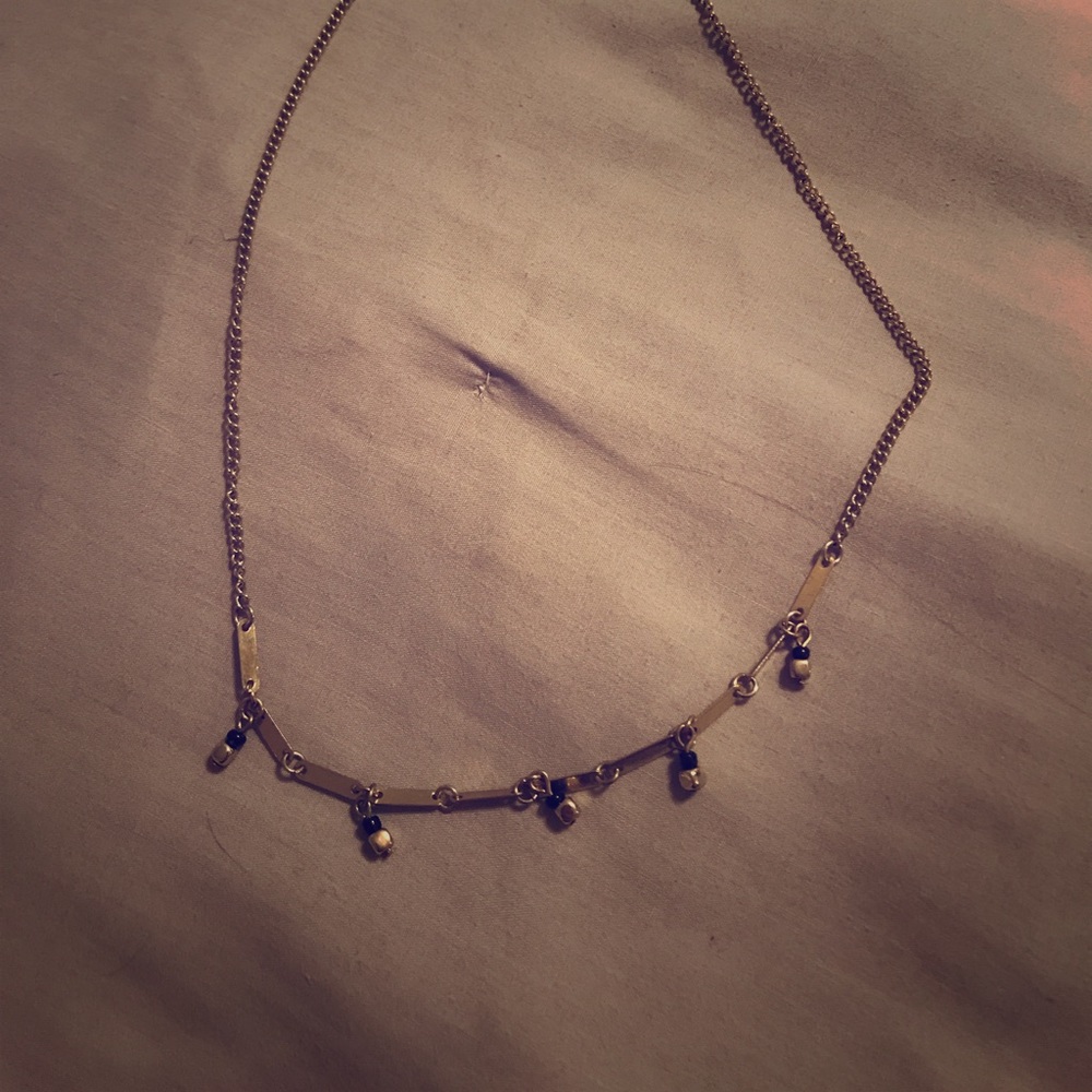 Black and gold necklace