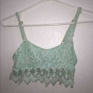 Mint Green Lace Bralette