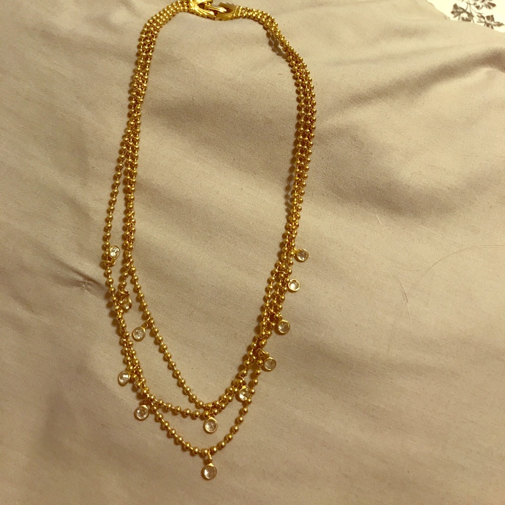 Gold statement necklace