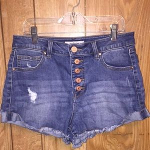 High Waisted Jean Shorts