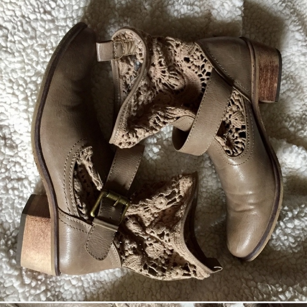 Slouchy Crochet Ankle Boots