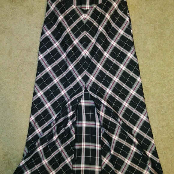 Tailor B. Moss Long Plaid Skirt - Picture 2 of 3