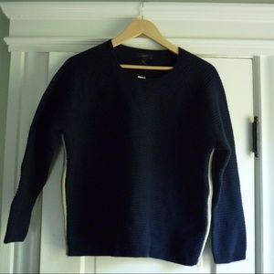 J. Crew navy heavy knit sweater NWT