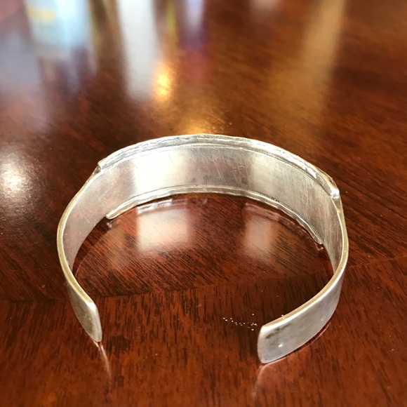 Vintage inset cuff bracelet & ring - Picture 3 of 7