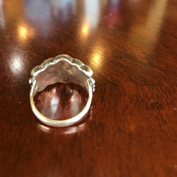 Vintage inset cuff bracelet & ring - Picture 5 of 7