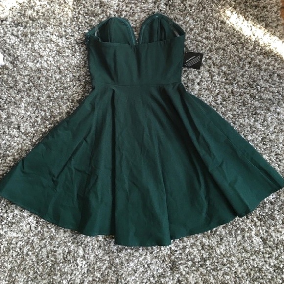 NWT NASTY GAL SWEETHEART SKATER DRESS - Picture 8 of 8