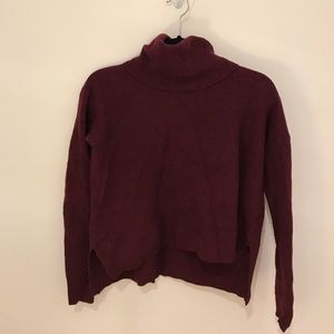 Madewell maroon turtleneck sweater size M