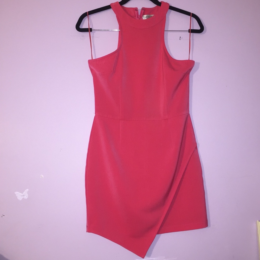 NWOT Hot Pink Asymmetrical Dress