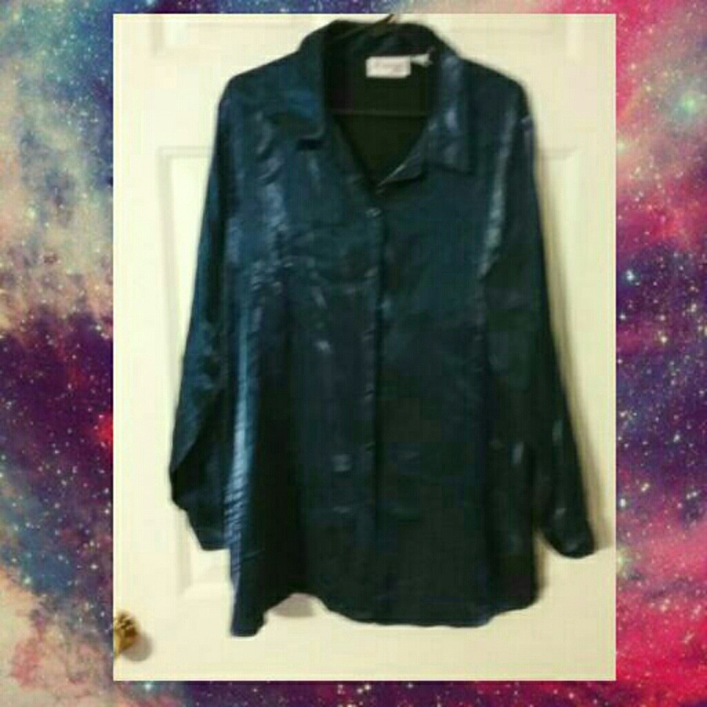 ELEGANT  SHINY  BLOUSE