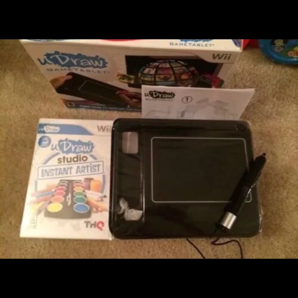 🌺WII U DRAW + GAME USED W/Wii & Wii U FAMILY FUN