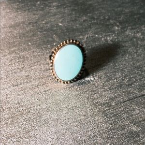 Boho 925 With turquoise accent gem