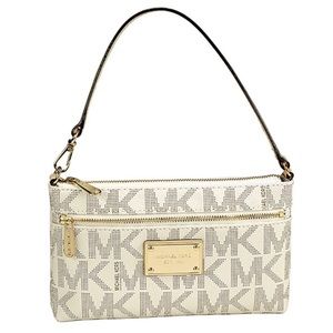 NWT Michael Kors Jet Set Large Wristlet Vanilla