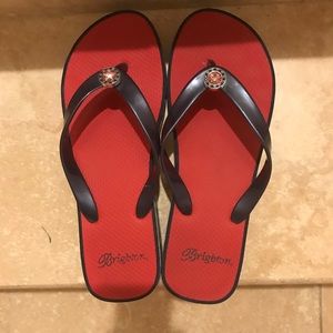 Brighton wedge flip flops