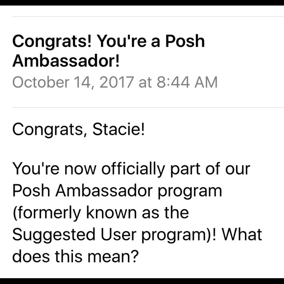 🎉YAY🎉 I'm a Poshmark Ambassador! - Picture 2 of 2