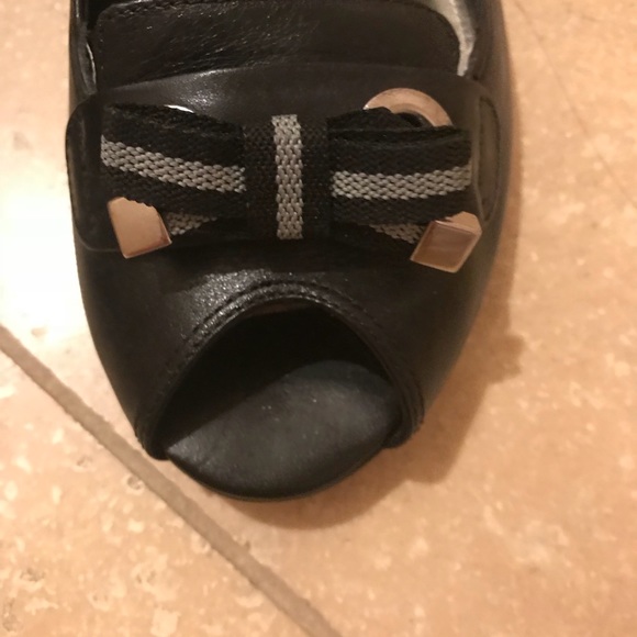 Antonio Melani Black Open Toe Flats - Picture 5 of 5