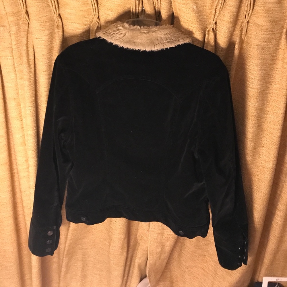 Cute Black Button Down Winter Coat - image 2