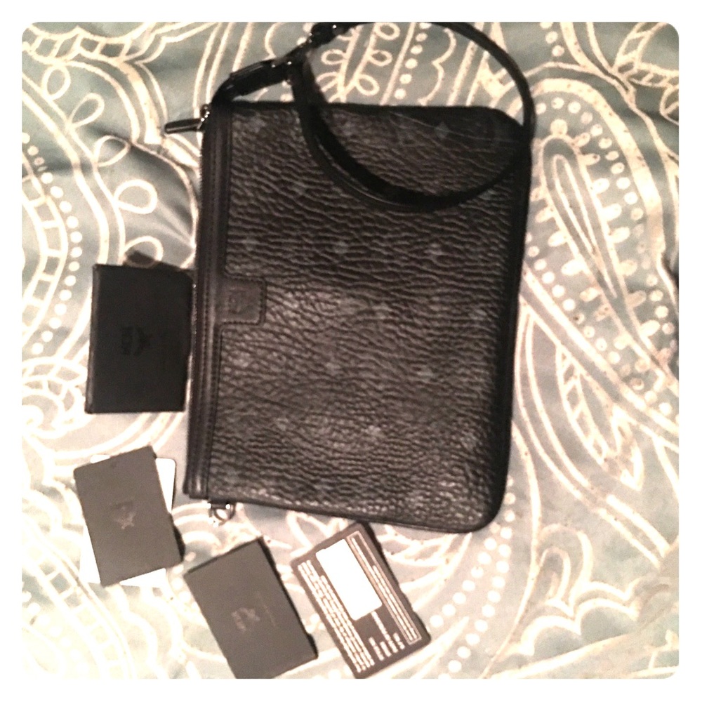 Never Worn! Authentic large MCM wristlet