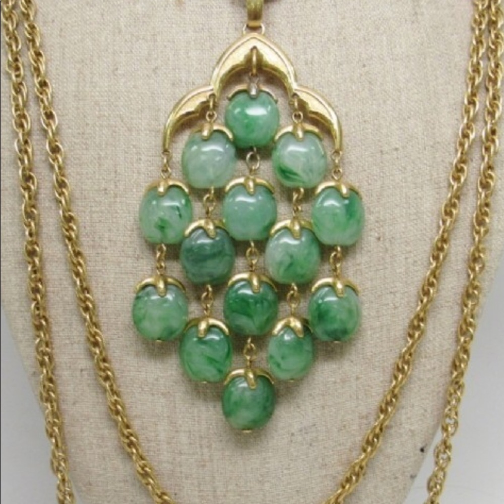 Vintage Crown Trifari Chandelier Necklace