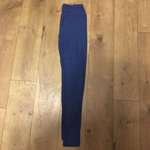 Size OS solid Blue LuLa Roe Leggings