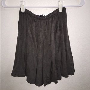 Gray Velvet Skirt