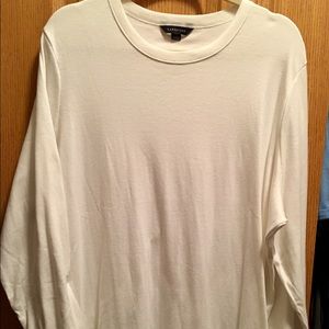 Lands’ End 3X White Cotton Long-Sleeved Tee Lands’ End 3X White Cotton Long-Sleeved Tee