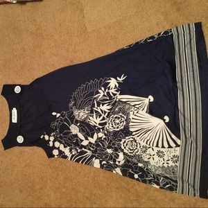 Midnight blue knee length dress