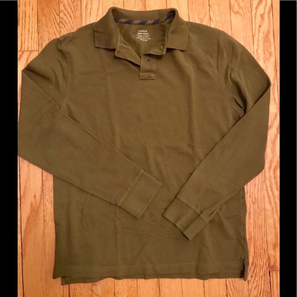 J.Crew long sleeve polo shirt