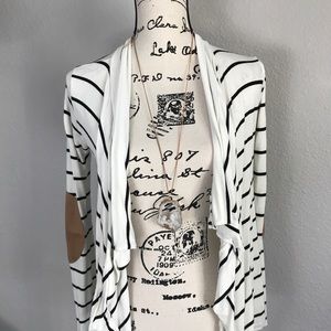 Black and white stripped cardigan