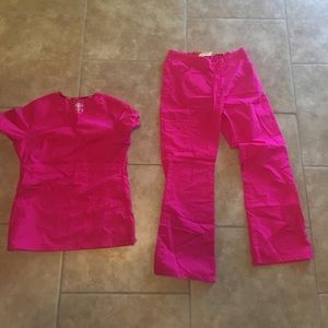 Hot pink dickies scrubs