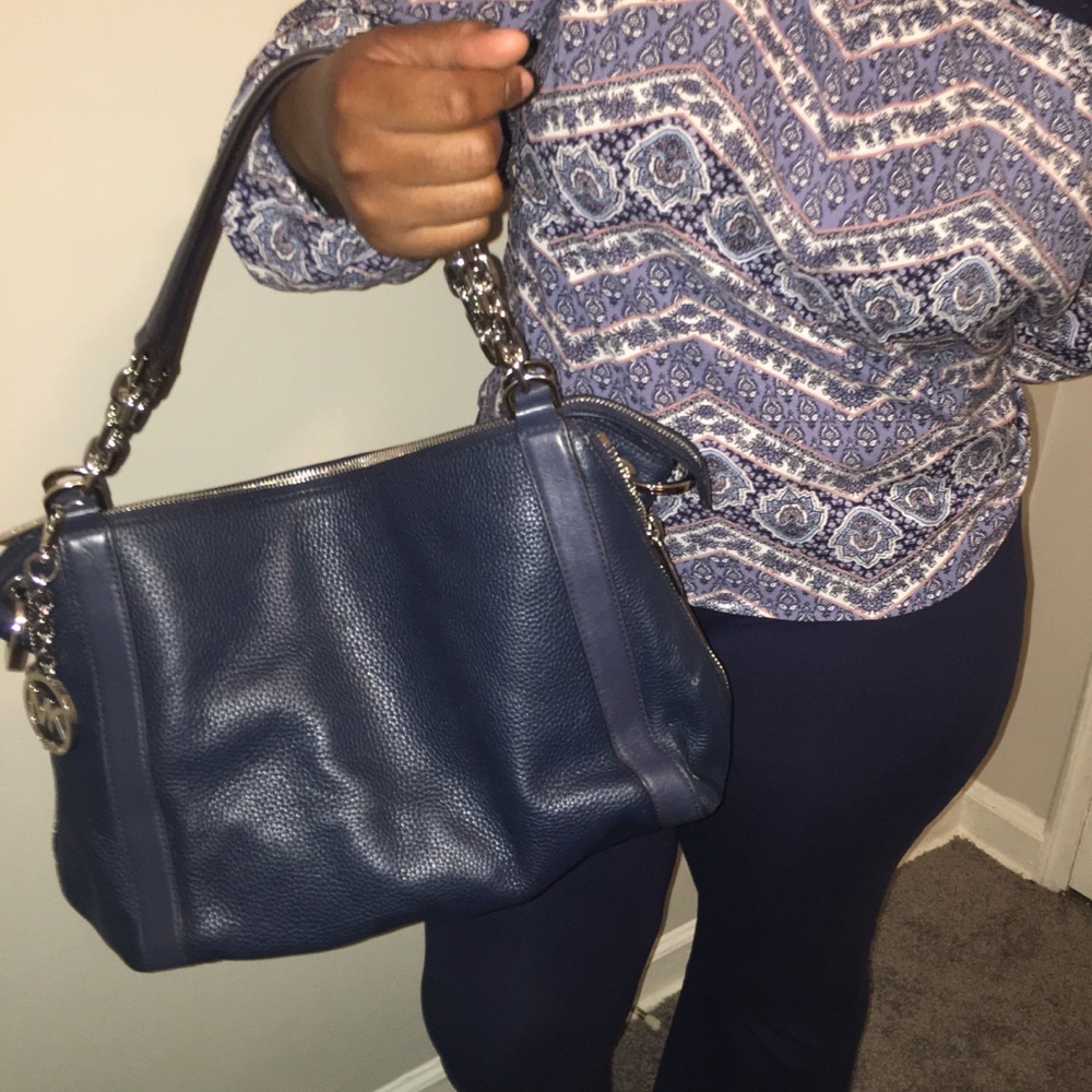 Navy Blue Michael Kors Bag