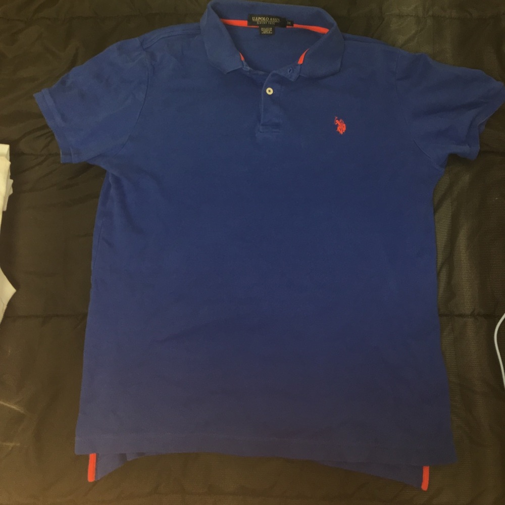 Blue Polo Collar Shirt