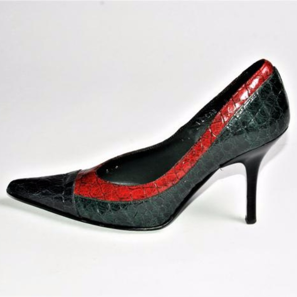 Donald-Pliner-Treva-Pointed-Toe-Pumps-Black-Red-8