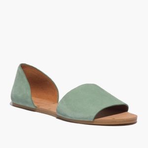 Madewell Thea Sandals in Mint Suede