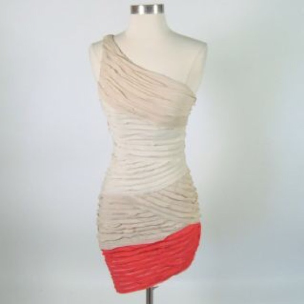 Bebe for Kardashians asymmetrical dress size S