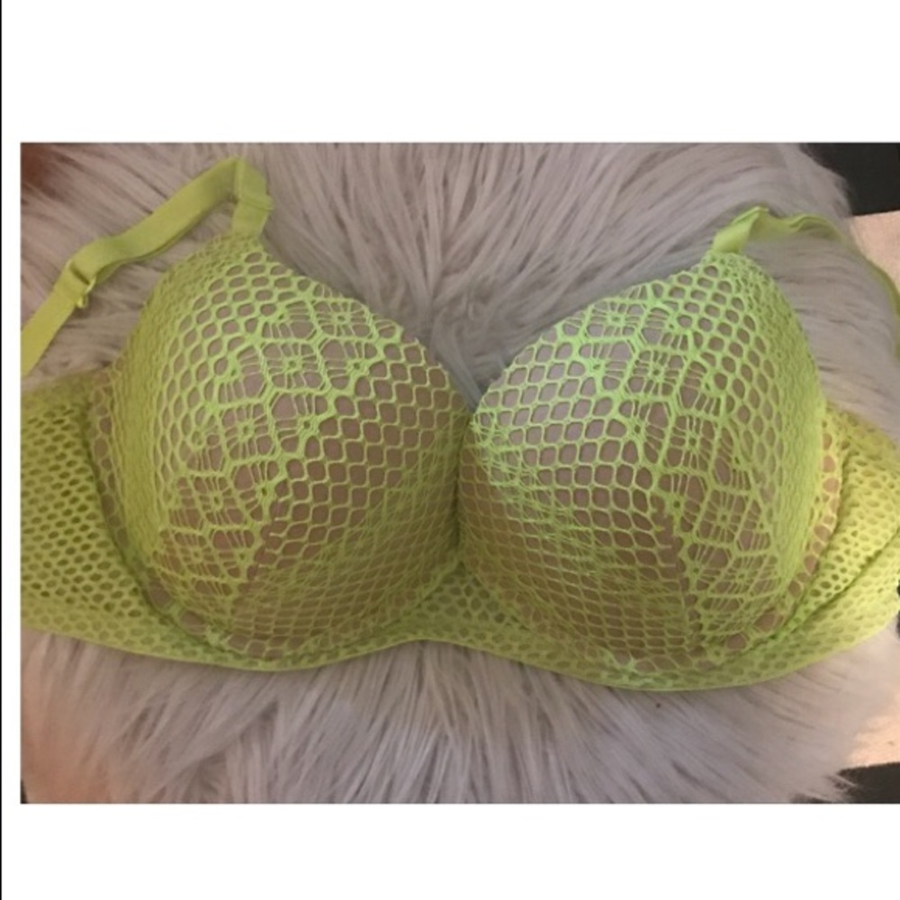 Victoria’s Secret Very Sexy Lined Neon Yellow Bra