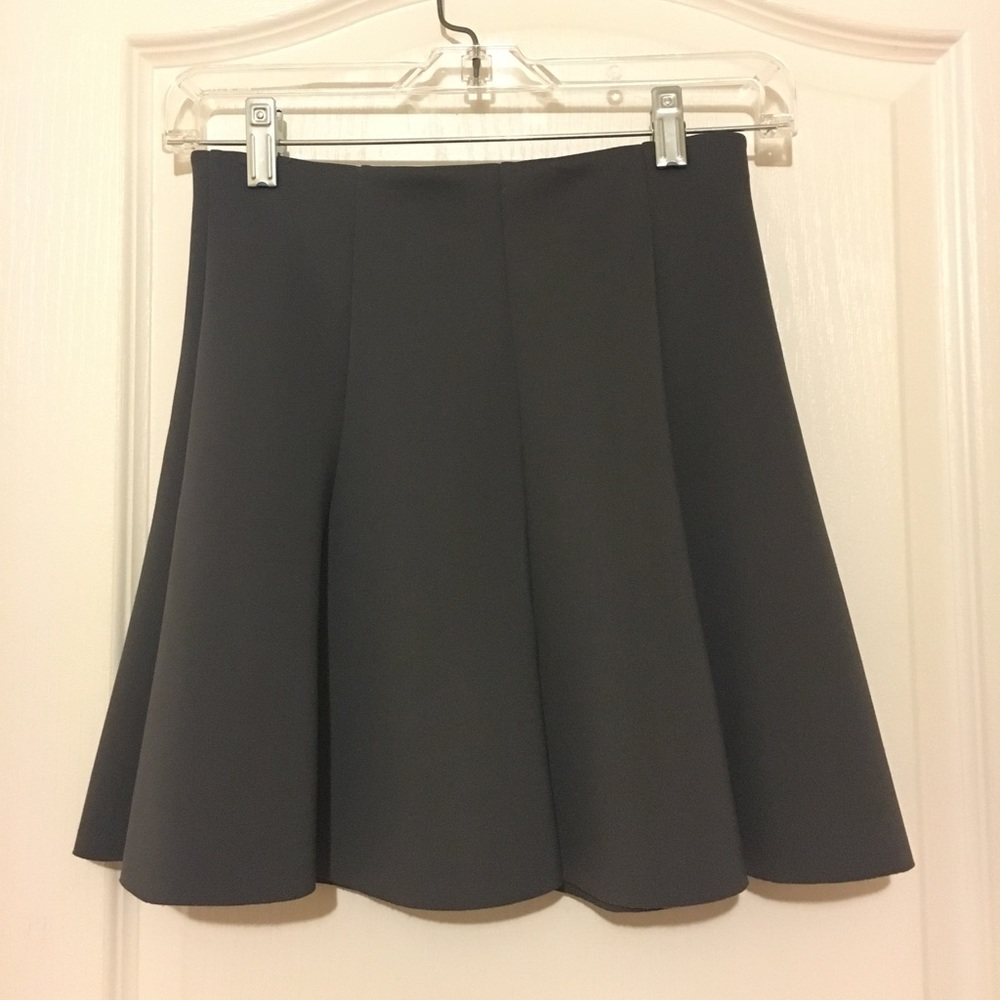 charcoal grey skater skirt