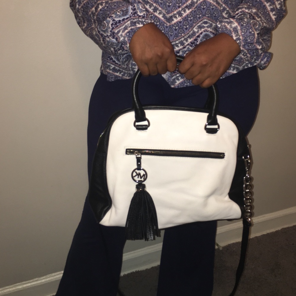 Black/White Michael Kors bag