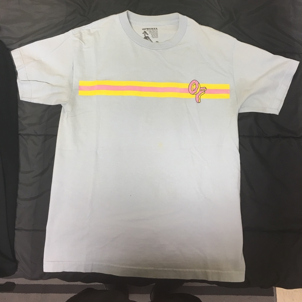 RARE ODD FUTURE SHIRT OFWGKTA DONUT STRIPE TEE