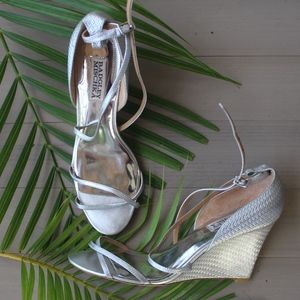 🔥Badgley Mischka Melaney II Silver Wedge