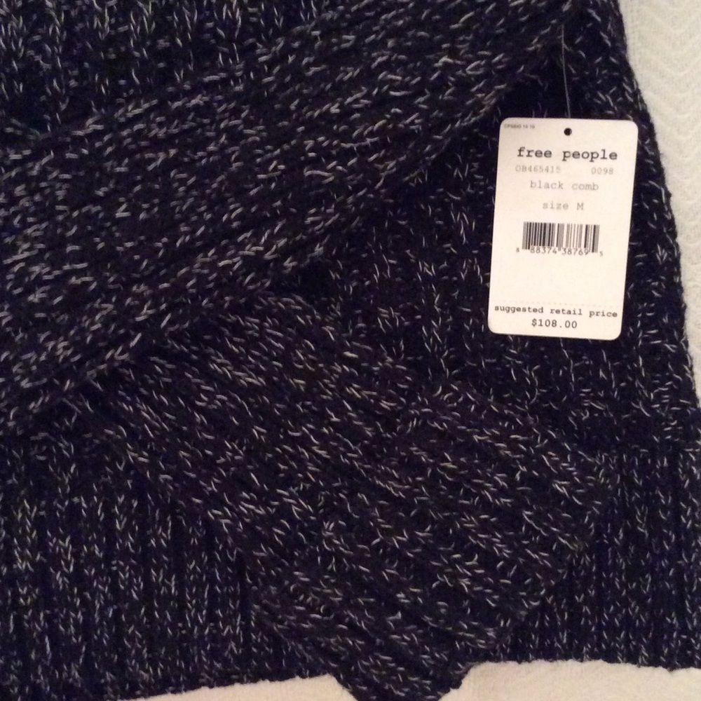 NWT Free People Twisted Turtleneck Cropped Sweater - Picture 6 of 6