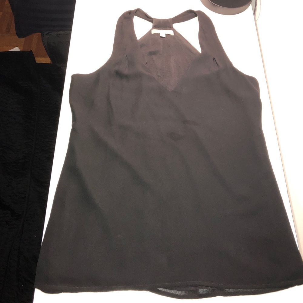 Black drapey tank top