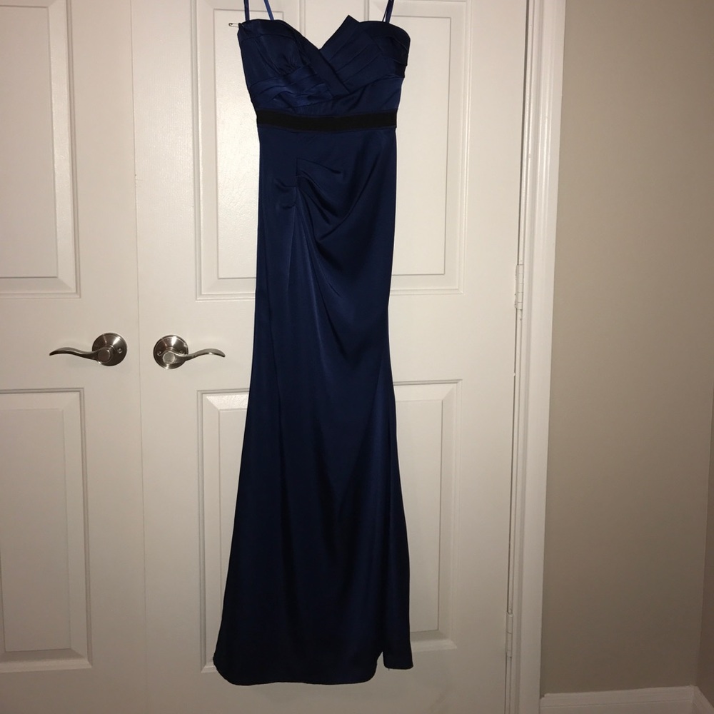 BCBG navy blue formal dress