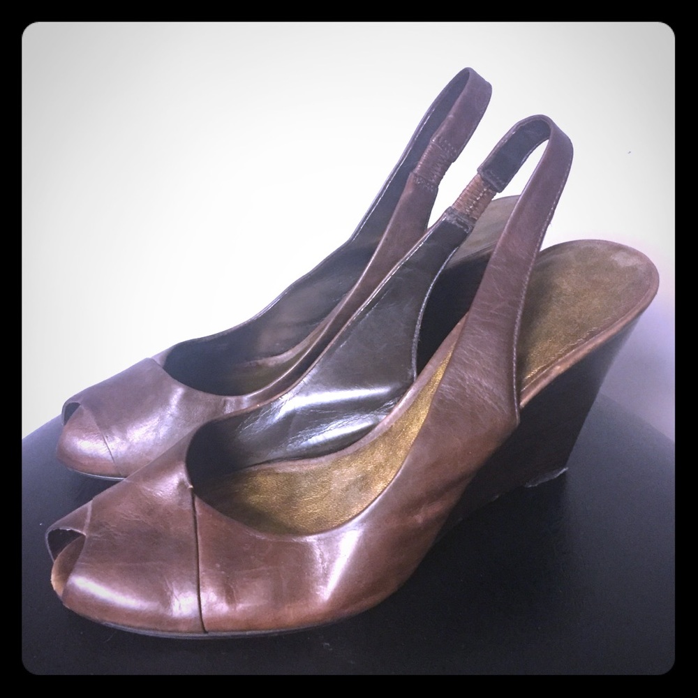 Peep-Toe, Sling- Back Wedges