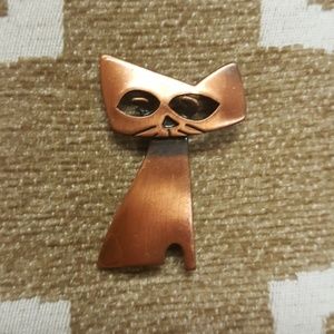 Rare Vintage Signed KIM Cat Brooch Pin Rare Vintage Signed KIM Cat Brooch Pin