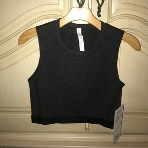 Charcoal Grey Soulful Crop Tank