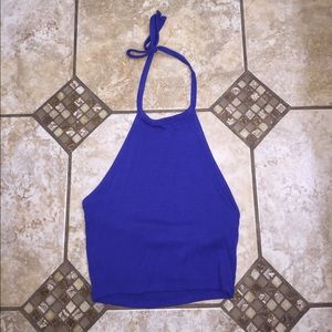 Blue Halter Top