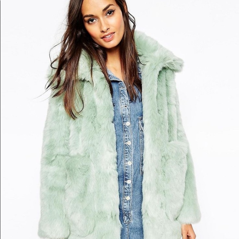 Faux fur coat