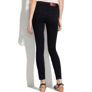 Madewell skinny skinny ankle black jean