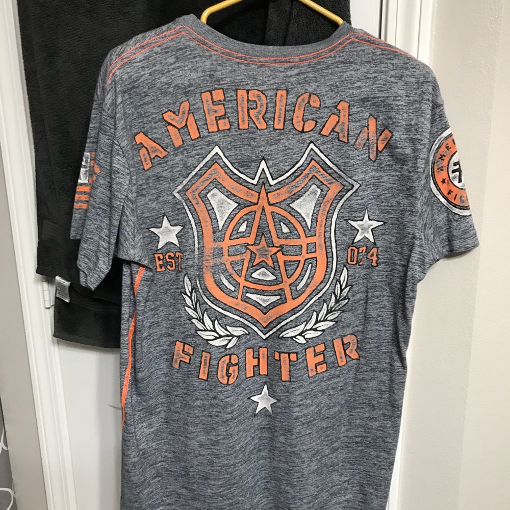 Large American fighter shirt